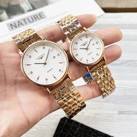 Часы Longines для пар, оригинальные импортные кварцевые механизмы