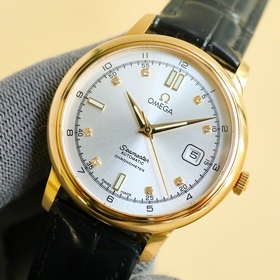 Omega OMEGA использует уникальный дизайн циферблата, который соче