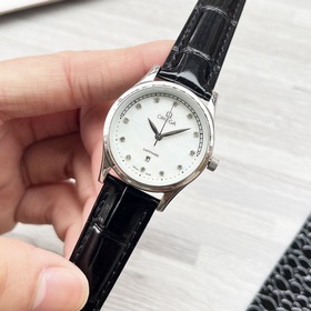 Женские часы Omega с оригинальным импортным кварцевым механизмом,