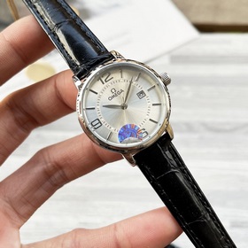 Женские часы Omega с импортным кварцевым механизмом, корпус из не