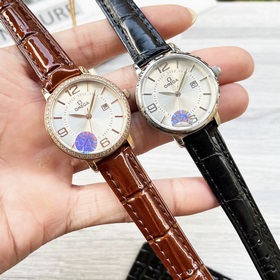 Женские часы Omega с импортным кварцевым механизмом, корпус из не