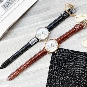 Женские часы Omega с импортным кварцевым механизмом, корпус из не