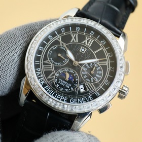 Patek Philippe впечатляет своим появлением. Диаметр циферблата 42