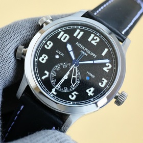 PP Patek Philippe с функцией двух часовых поясов, ref. 5524, сери