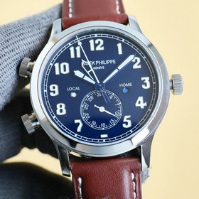 PP Patek Philippe с функцией двух часовых поясов, ref. 5524, сери