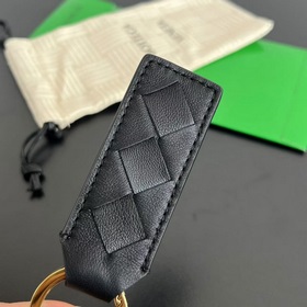 #BV Новый брелок 800553 Одиночный плетеный кожаный брелок, неболь