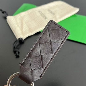 #BV Новый брелок 800553 Одиночный плетеный кожаный брелок, неболь