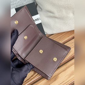 Новинка 2025 года от Chanel Короткий кошелек, складной пополам, 