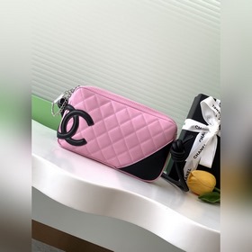 Chanel Kangpeng серия розового и черного цвета с подмышечной сумк