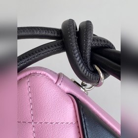 Chanel Kangpeng серия розового и черного цвета с подмышечной сумк