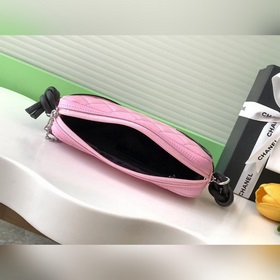 Chanel Kangpeng серия розового и черного цвета с подмышечной сумк