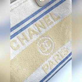 Chanel 25c ранневесенняя пляжная сумка, желтая Очень подходит для