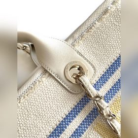 Chanel 25c ранневесенняя пляжная сумка, желтая Очень подходит для