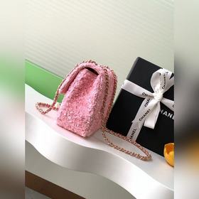 Chanel 24k Специальная серия с блестками Cf Серебристо-розовый О