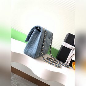 Chanel, ограниченная серия, подержанная, с эмблемой, джинсовая В