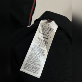 Gucci 25S весенняя новинка. Футболка с воротником Gucci с коротки