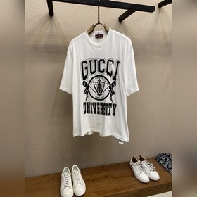 Gucci, весенне-летняя новинка, футболка из 100% хлопка с логотипо