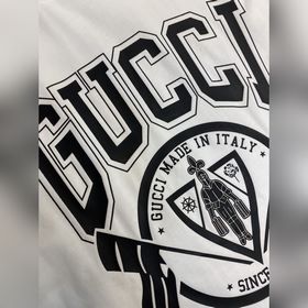 Gucci, весенне-летняя новинка, футболка из 100% хлопка с логотипо