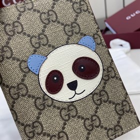 Мини-кошелек GG с деталями виде панды. Милые и забавные животные,