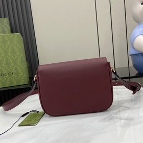 Новинка Мини-сумка через плечо из серии Gucci Horsebit 1955 В рек