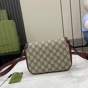 Новинка Мини-сумка через плечо из серии Gucci Horsebit 1955 В рек