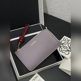 Маленький кожаный чехол с застежкой-молнией из гладкой кожи наппа