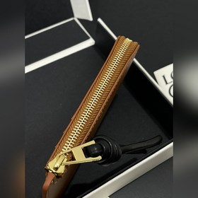 Маленький кожаный чехол с застежкой-молнией из гладкой кожи наппа