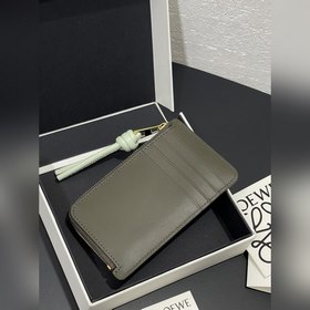 Маленький кожаный чехол с застежкой-молнией из гладкой кожи наппа