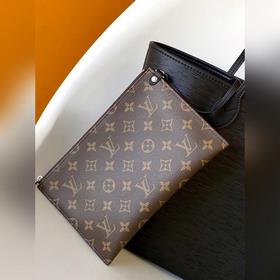 Динамичный Neverfull средний клатч с волнистым узором M12195 зеле