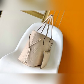 Высококачественная сумка Neverfull среднего размера из натурально