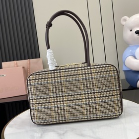 Новая модель Оригинальный шерстяной портфель MIU с узором «пестры