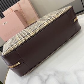 Новая модель Оригинальный шерстяной портфель MIU с узором «пестры