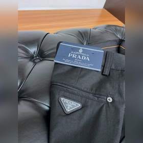 Prada 2025 весна-лето, новые модели, брюки для отдыха, чистый и ч