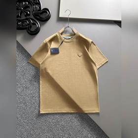 Prada 2025ss новейшая модель короткорукавной футболки, оригинальн