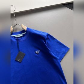 Prada 2025ss новейшая модель короткорукавной футболки, оригинальн
