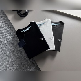 Prada 2025ss новейшая модель короткорукавной футболки, оригинальн