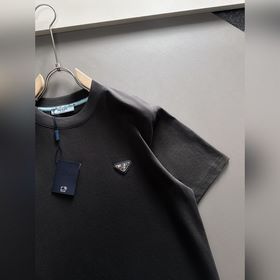 Prada 2025ss новейшая модель короткорукавной футболки, оригинальн