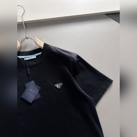 Prada 2025ss новейшая модель короткорукавной футболки, оригинальн