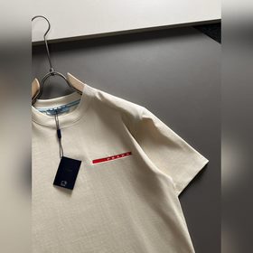 Prada 2025ss новейшая модель короткорукавой футболки, оригинальна