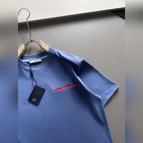 Prada 2025ss новейшая модель короткорукавной футболки, оригинальн