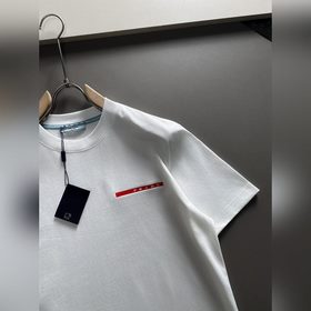Prada 2025ss новейшая модель короткорукавной футболки, оригинальн