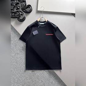 Prada 2025ss новейшая модель короткорукавой футболки, оригинальна