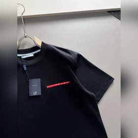 Prada 2025ss новейшая модель короткорукавой футболки, оригинальна