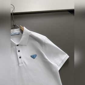 Мужская модная рубашка-поло с воротником от Prada, поставлена из 
