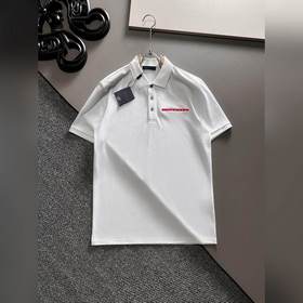 Prada 2025ss летняя новинка мужская рубашка-поло с воротником! Кл