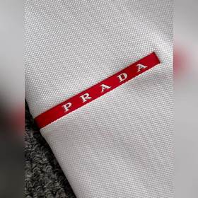 Prada 2025ss летняя новинка мужская рубашка-поло с воротником! Кл