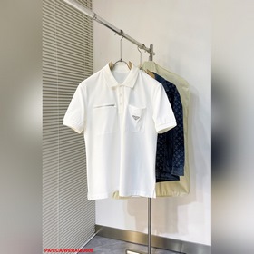 J608 PA Prada весна-лето 2025. Рубашка-поло с короткими рукавами 