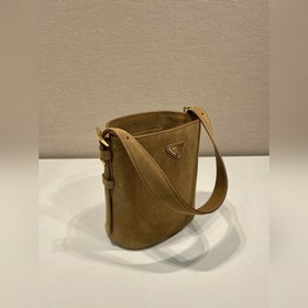 Новая сумка-ведро 1BE078A из замши, маленькая Эта универсальная