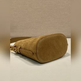 Новая сумка-ведро 1BE078A из замши, маленькая Эта универсальная 