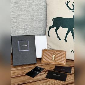 Картодержатель YSL SAINT LAURENT из кожи с узором виде шариков Ка